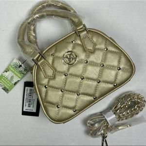 Studio Badgley Mishka Vegan Leather Dome Crossbody Hand Bag with studs